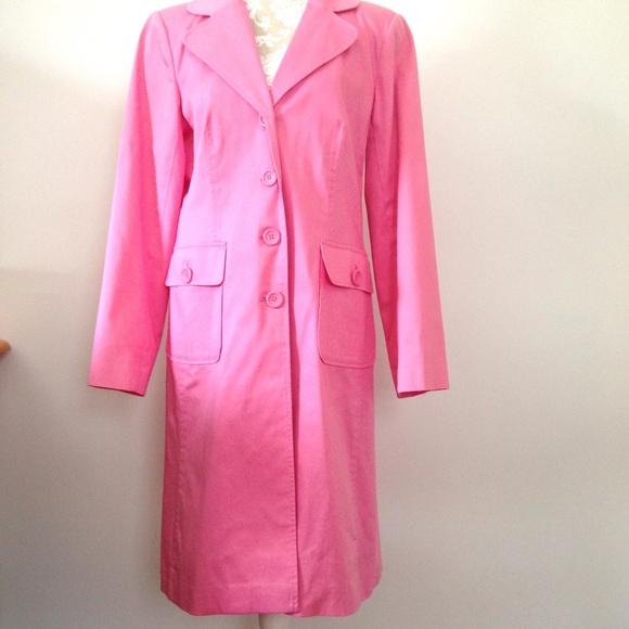 Willi Smith | Jackets & Coats | Vintage Willi Smith Womans Pink Trench ...